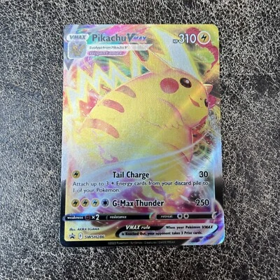 Pokemon Card PIKACHU VMAX Swsh286 Jumbo SIZE Black Star Promo Near Mint - Image 1 of 3