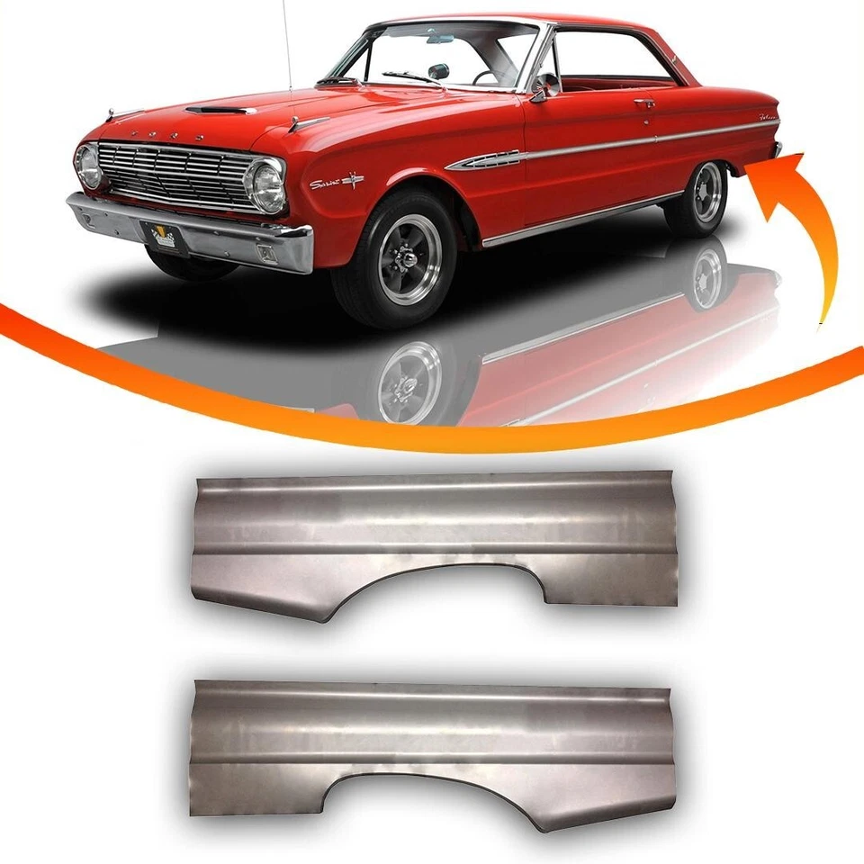 Full Lower Rear Quarter Panels Fits 1960 1961 1962 1963 Falcon Sprint New Pair - Изображение 1 из 2
