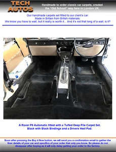 Carpet Set Handmade to Order Hessian Back Triumph 2000 2500 2.5Pi - Picture 1 of 10