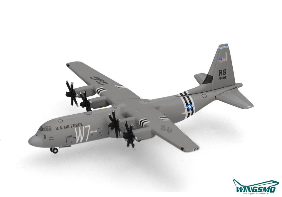 Herpa Wings US Air Force Lockheed Martin C-130J-30 Super Hercules 37th - Bild 1 von 4