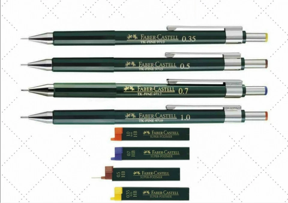 FABER CASTELL Druckbleistift TK-FINE SERIE 0,35 0,5 0,7 1,0 oder org Ersatzminen - Bild 1 von 1