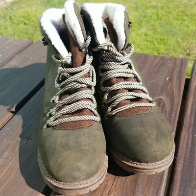 Botas de gamuza Big Buddha para mujer senderismo invierno nobuck verde oliva talla 10 Foto 1 de 4