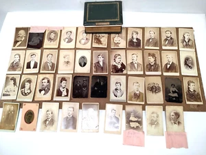 Antica famiglia scudiero alcuni documenti CDV foto maggior parte Garrettsville Oh fotografi - Foto 1 di 19