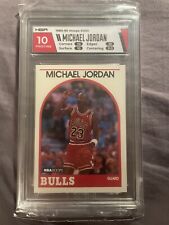 1989-90 NBA Hoops Basketball #200 Michael Jordan HGA 10 Pristine Pop 3