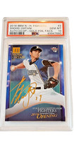 SHOHEI OHTANI PSA 10 GEM MINT 2016 BBM  FIGHTERS GOLD FOIL FASCIMLE SIGN   PO 16
