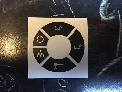 Pegatina adhesiva símbolo botón Jura Impressa C9 One Touch **Calidad Premium** Foto 1 de 4