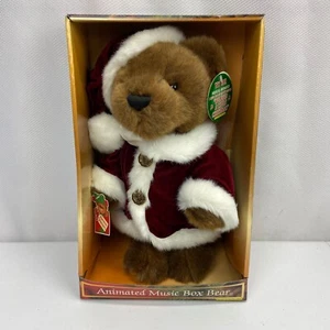 Animated Music Box Christmas Santa Bear DanDee New in Box - Works See Video - Picture 1 of 9