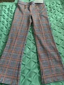 NWT Janie And Jack Girls PLAID PONTE PANTS 8 - Picture 1 of 4