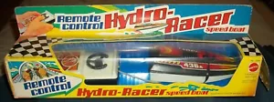 SCARCE VINTAGE UNUSED 1980 MATTEL REMOTE CONTROL HYDRO-RACER BOAT IN WINDOW BOX - Picture 1 of 6