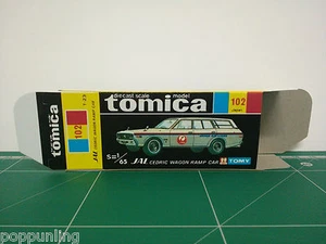 REPRODUCTION BOX for Tomica Black Box No.102 JAL Cedric Wagon Ramp Car - Picture 1 of 10