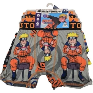 Boys X-Small 4-5 Naruto Shippuden Boxer Briefs 4 Pk Underwear Wicking Stretch G - Picture 1 of 4