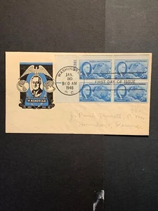Stamps  US First Day Cover 15,  Scott #933, Plate Block of 4, see Picture. - Picture 1 of 4