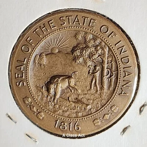 Medalla Sello Sesquicentenario del Estado de Indiana 1816-1966. Nuestro T7401 - Imagen 1 de 6