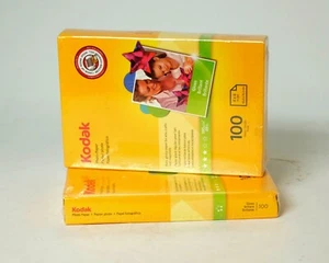 Papel Fotográfico Kodak Basic Papel de Inyección de Tinta Brillante 4" x 6" 100sh NUEVO SELLADO - Imagen 1 de 2