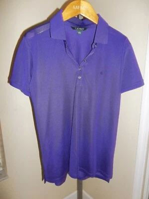 Top Ralph Lauren Para Mujer Golf Ropa Activa Talla Grande Manga Corta Púrpura con Si Foto 1 de 3