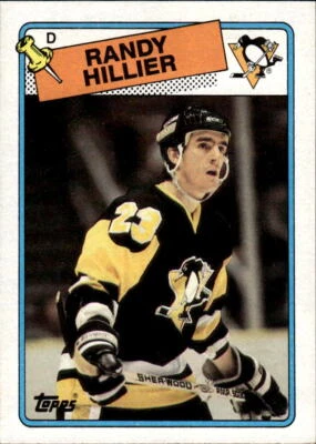 1988-89 Topps Randy Hillier #158 Pittsburgh Penguins - Image 1 of 2