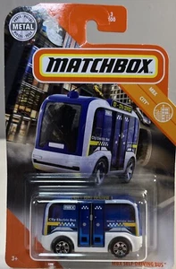 2020 Matchbox   Blue  MBX SELF-DRIVING BUS    MBX City  #3    MB15-123120 - Picture 1 of 3
