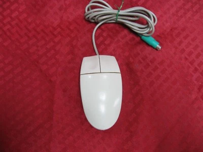 Vintage 2-Button Wired PC Mouse 6-Pin mini-DIN PS/2 Connector M-S34 5182-8864 - Image 1 of 4