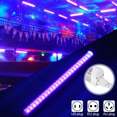 24LED UV Light Bar 30CM Blacklight Fixtures Ultraviolet Lamp Strip DJ Party Club - Image 1 of 4