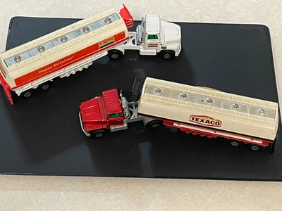 1973 Matchbox Texaco & Exxon Ford Tractor Trailer LTS Super Kings (2 Trucks) - Image 1 of 4
