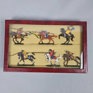 Two Trees Toy Soldiers ZinnFiguren Russian Medieval Knights Flat Tin Figures (6) - Picture 1 of 6