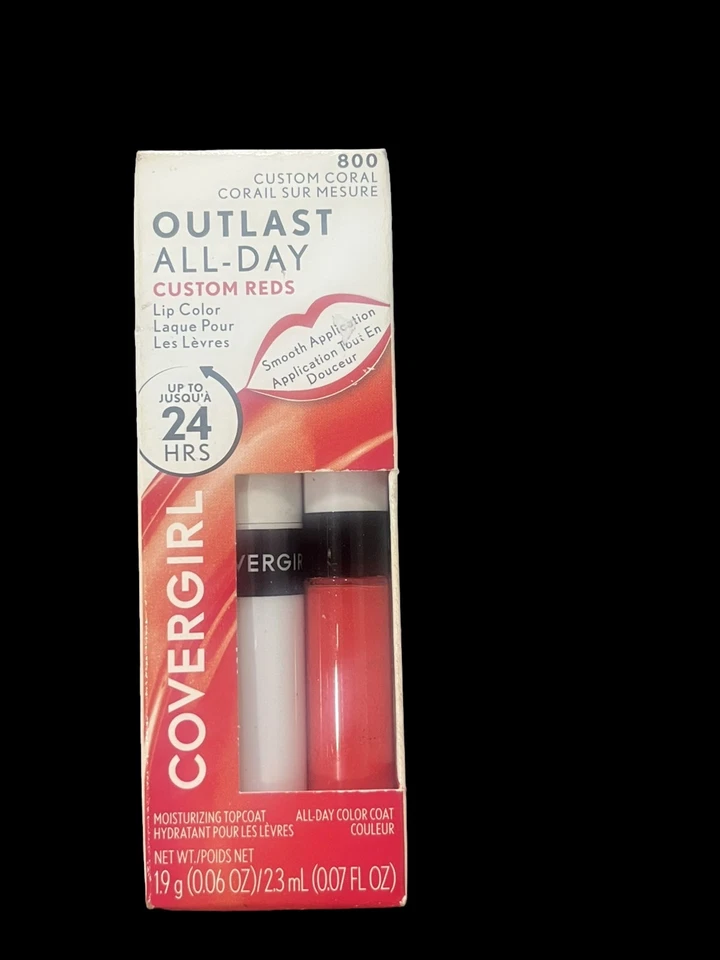 NEW CoverGirl Outlast 24 Hr All-Day Custom Reds- 800 CUSTOM CORAL *NEW* - Image 1 of 1
