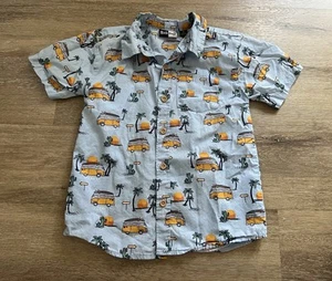 Mick Mack Surf Shack Camp Shirt Boys Size 6 Button Down Beach Cruise - Picture 1 of 4