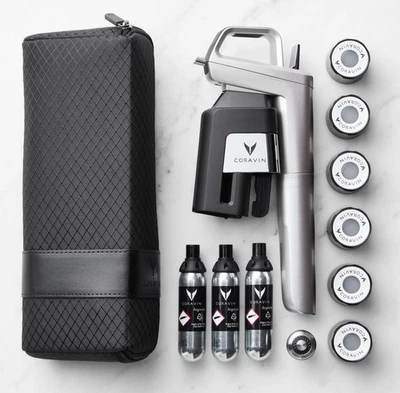 Sistema de conservación de vino Coravin Timeless Six+ - plateado, nuevo Foto 1 de 2