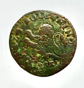 BOLOGNA - PAOLO V 1605-1621 -AE/ 1/2 MEZZO BOLOGNINO 1612  RARA ! - Picture 1 of 2