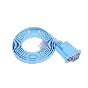 1.5M RJ45 Stecker auf 9 Pin RS232 RS-232 DB9 Buchse LAN Kabel Anschlussleitung - Afbeelding 1 van 4