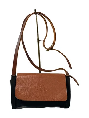 Bolso de hombro IL BISONTE de lona negro Foto 1 de 4