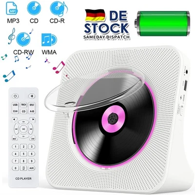 CD-Player Bluetooth, Desktop für Hause, Eingebaute Doppelte HiFi-Lautsprecher - Bild 1 von 4