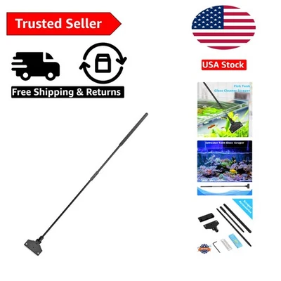 Stainless Steel 26-Inch Aquarium Algae Scraper - Lightweight & Effective - Image 1 of 4