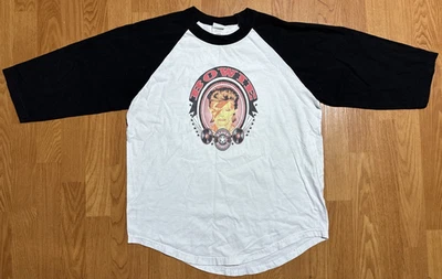 Vintage David Bowie Ziggy Stardust Shaka 3/4 Sleeve Shirt Size L - Image 1 of 4