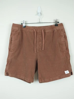 Pantalones Cortos Katin Para Hombre Medianos Marrón Pana Cordón Cintura Elástica Surf Playa Foto 1 de 4