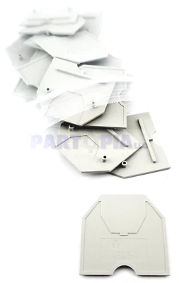 Placa de extremo de bloque de terminales Weidmuller AP2.5-4, beige, 07.311.0153 Foto 1 de 2