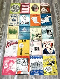 Noten Lot 1930’s-50’s 20 Teile Film, Klassik, Judy Garland & Bing Crosby - Bild 1 von 5