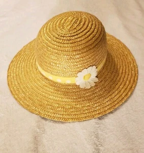 Gymboree Girl's Straw Beach/ Dress Hat With Daisy Flower Girl's  Size  5-7  NWOT - Picture 1 of 6