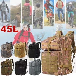 Mochila Multifuncional 45L Exterior Mochila Deportiva Camping Senderismo Bolsa de Viaje EE. UU. - Imagen 1 de 50