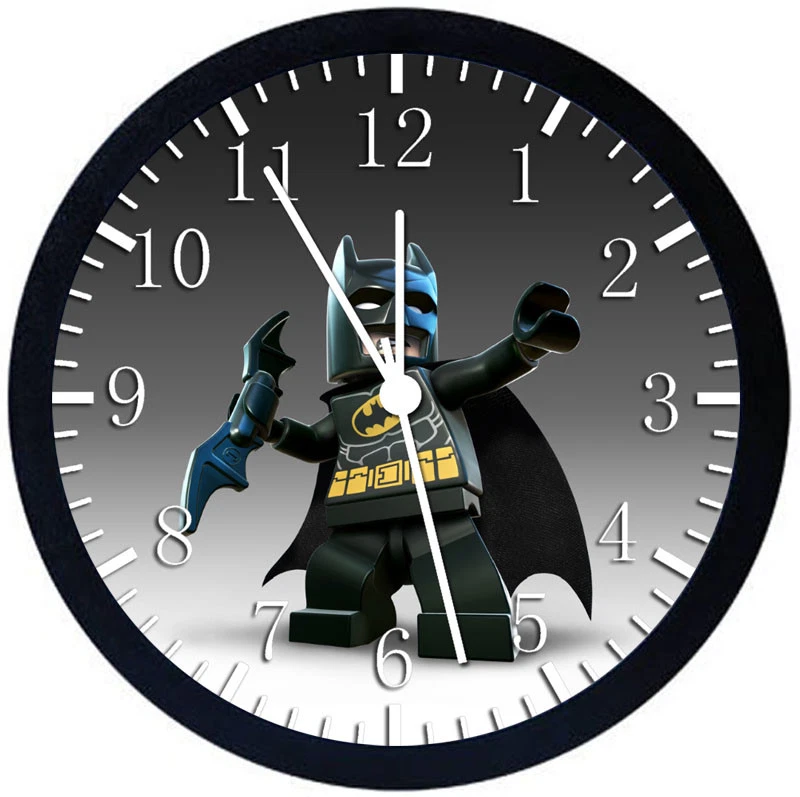 Lego Batman Black Frame Wall Clock Nice For Decor or Gifts Y29 - Image 1 of 1