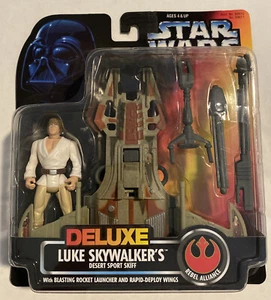 1996 Star Wars Deluxe Luke Skywalkers Desert Sport Skiff  B23 - Imagen 1 de 4