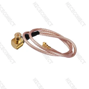 Cable de cola de cerdo RF RG178 25 cm para enchufe macho ángulo recto IPX/U.FL a MCX para inalámbrico - Imagen 1 de 3