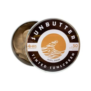 New SunButter Skincare Tinted Sunscreen SPF 50 Tin 100g Sun Butter - Picture 1 of 3