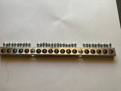 CMC NA-35S Ground Bar 4-14 CU9AL 17 Terminals - New Old Stock Fast Ship - Image 1 of 4