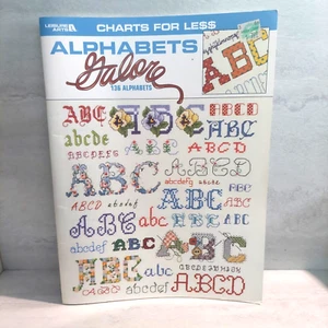 Leisure Arts Charts for Less: Alphabets Galore 136 variations 1998 Cross Stitch - Picture 1 of 5