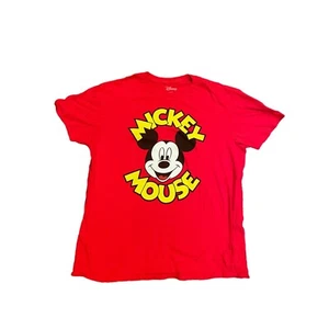 Modern Disney Mickey Mouse Red T Shirt XL Disneyland world - Picture 1 of 3