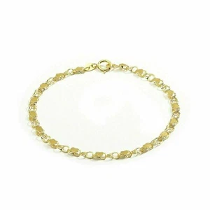 10 Karat feingold Herz Armband und Fußkettchen für Frauen und Mädchen, (0,14 Zoll) - Bild 1 von 15