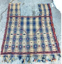 Antique Tribal Weaving Textile Oriental Rug Horse Trapping Cover Blanket Early