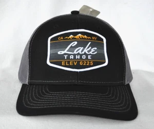 *LAKE TAHOE CALIFORNIA* Esquí Snowboard Camionero Malla Gorra de Pelota Sombrero *OURAY 51342* - Imagen 1 de 3