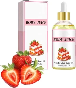 2 Pack Strawberry Body Oil Moisturizing Scented Skin Care Massage Oil Skin Care - Picture 1 of 6